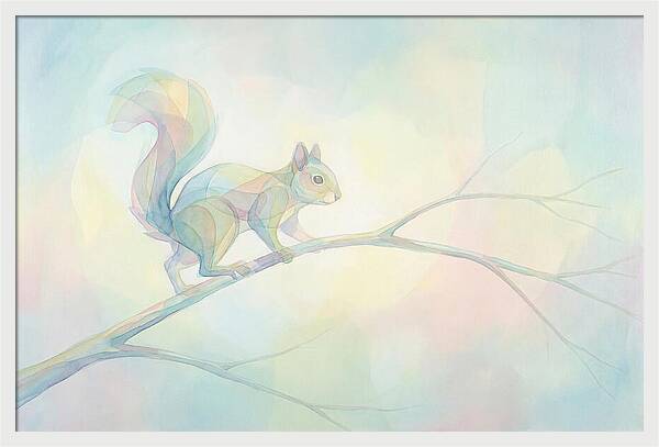 Squirrel Balancing On A Branch