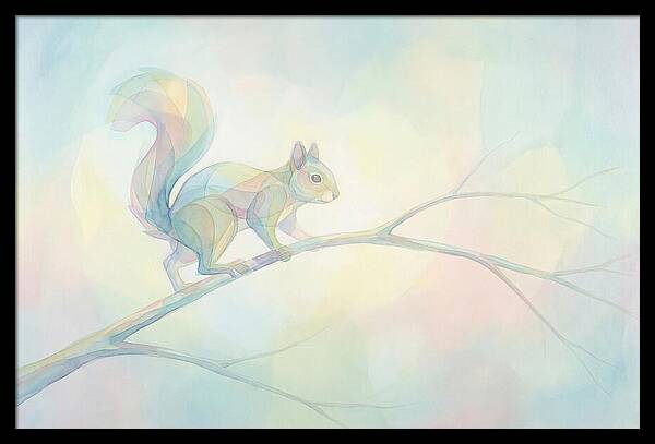 Squirrel Balancing On A Branch