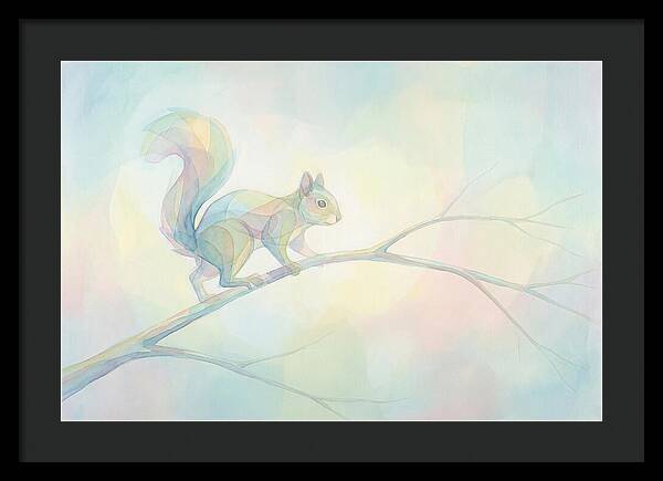 Squirrel Balancing On A Branch