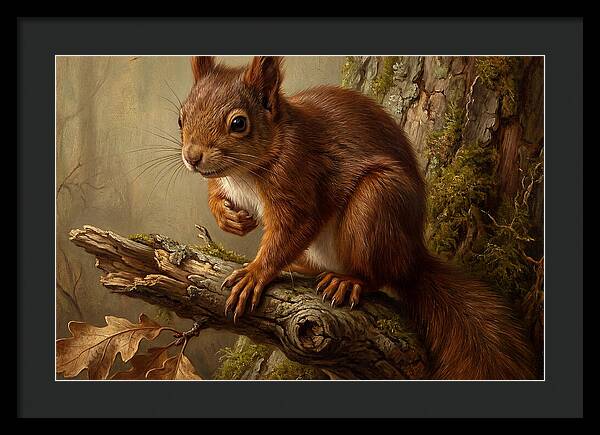 Squirrel Perched On A Branch