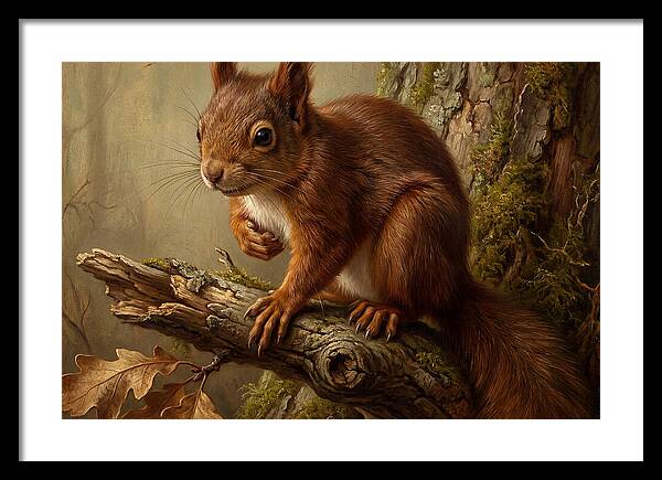 Squirrel Perched On A Branch