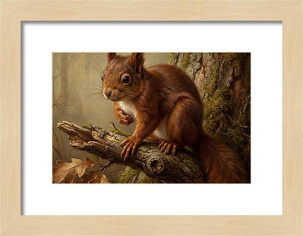 Squirrel Perched On A Branch