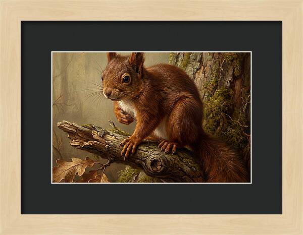 Squirrel Perched On A Branch