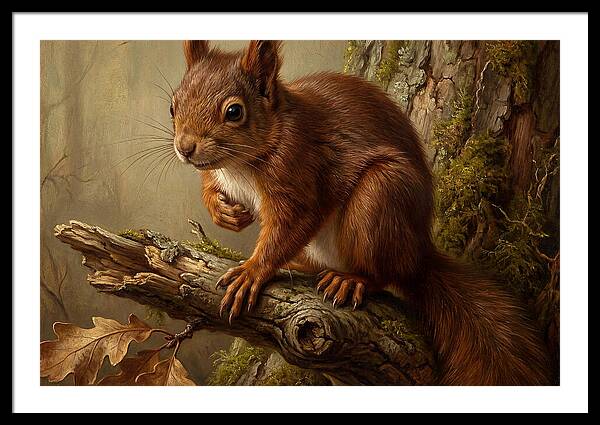Squirrel Perched On A Branch