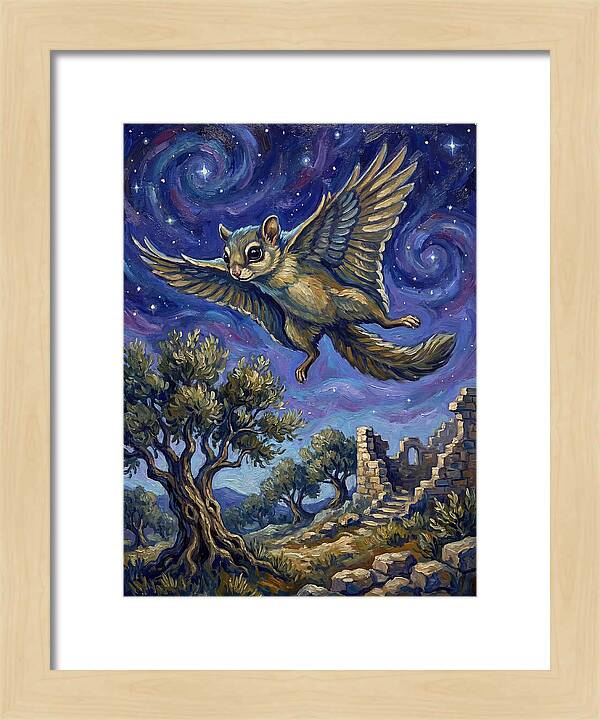 Squirrel Soaring Through The Air