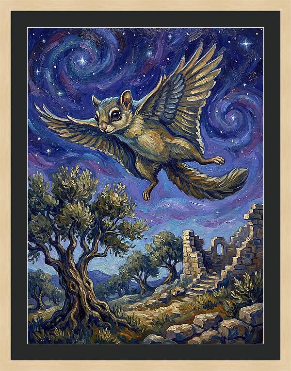 Squirrel Soaring Through The Air