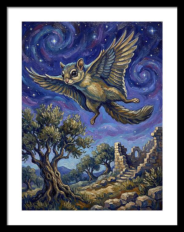Squirrel Soaring Through The Air