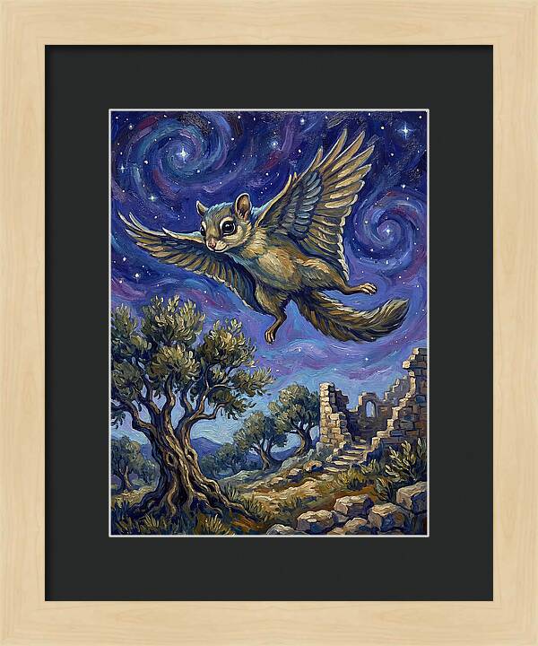 Squirrel Soaring Through The Air