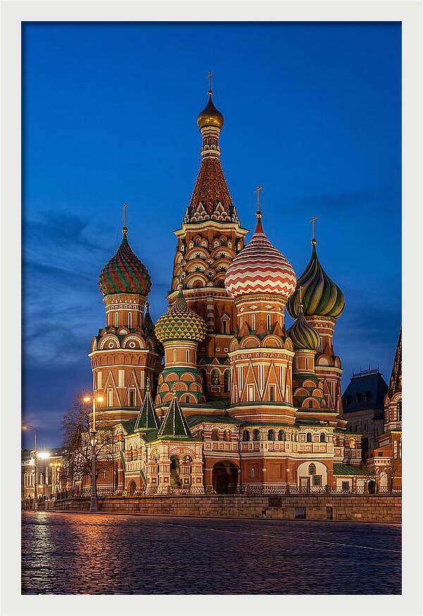 St Basils Cathedral At Dusk