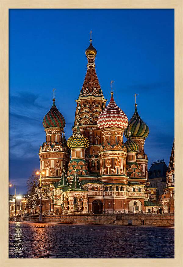 St Basils Cathedral At Dusk