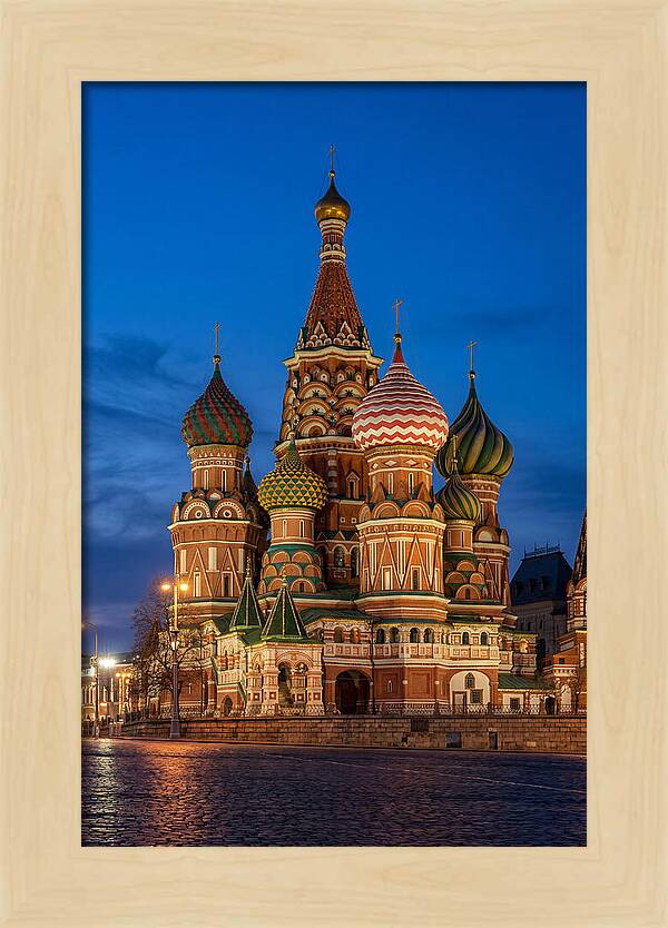 St Basils Cathedral At Dusk