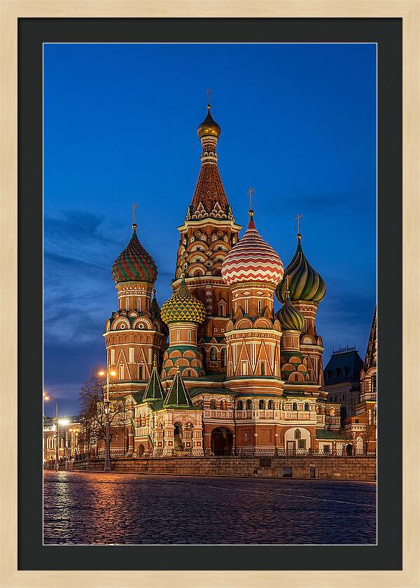 St Basils Cathedral At Dusk