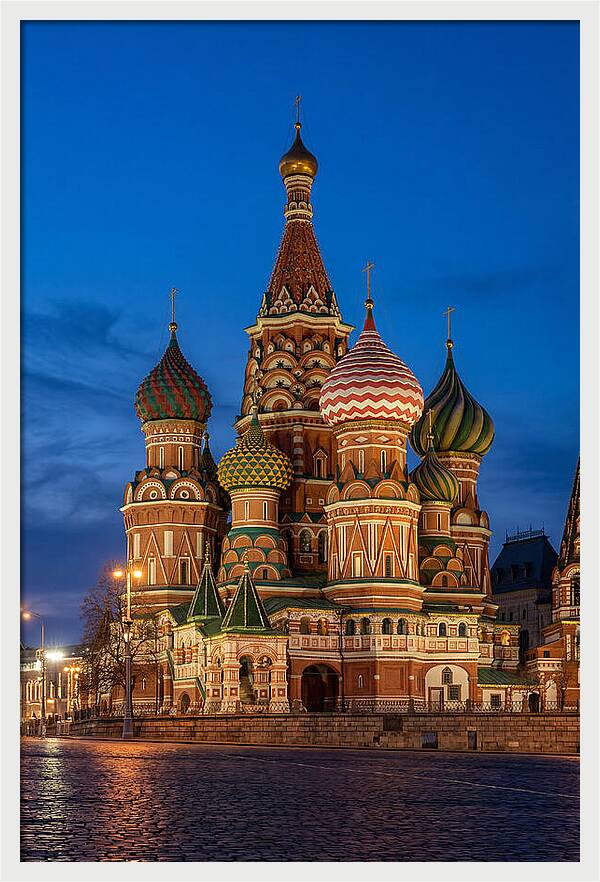 St Basils Cathedral At Dusk