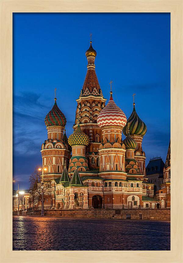 St Basils Cathedral At Dusk