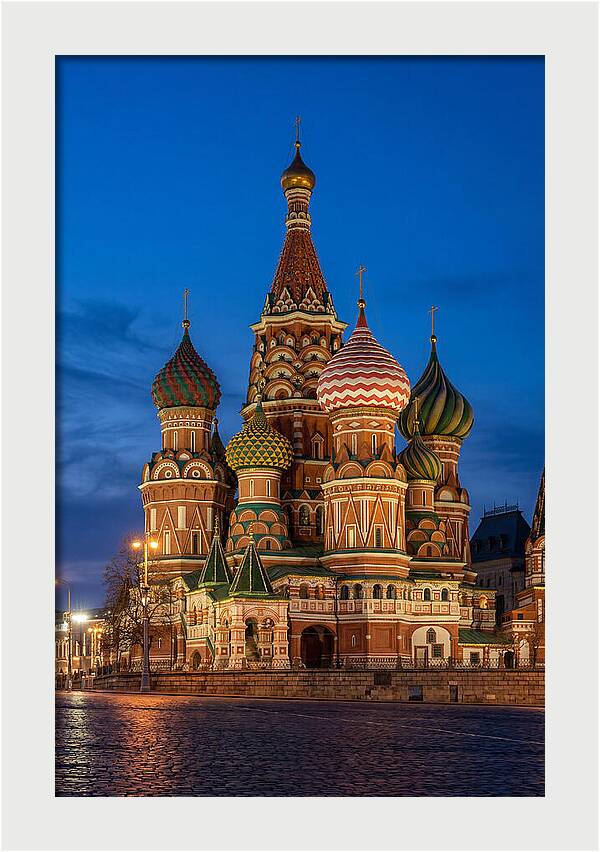 St Basils Cathedral At Dusk