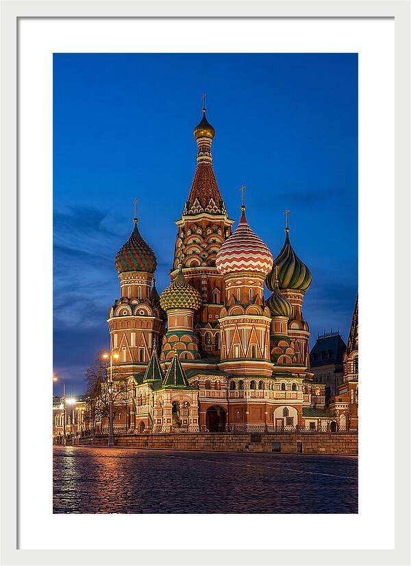 St Basils Cathedral At Dusk