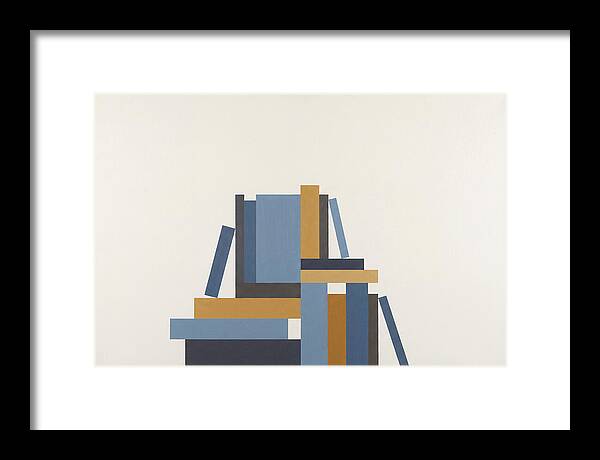 Stacked Books Composition