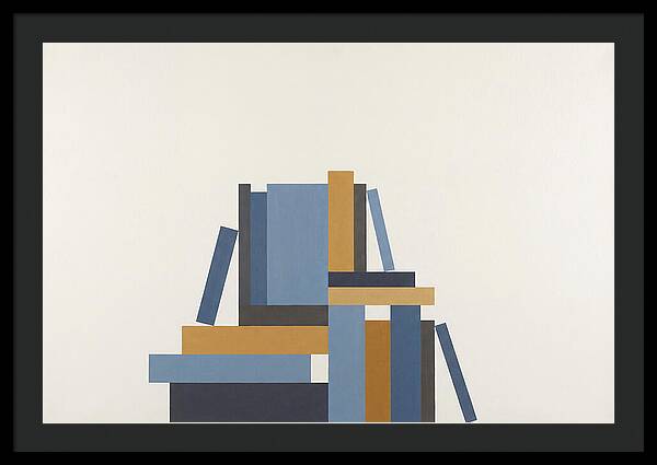 Stacked Books Composition