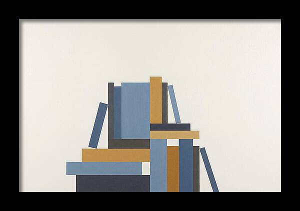 Stacked Books Composition