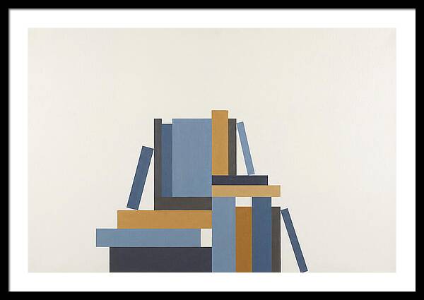 Stacked Books Composition