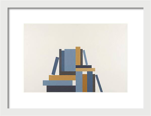 Stacked Books Composition