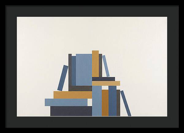Stacked Books Composition