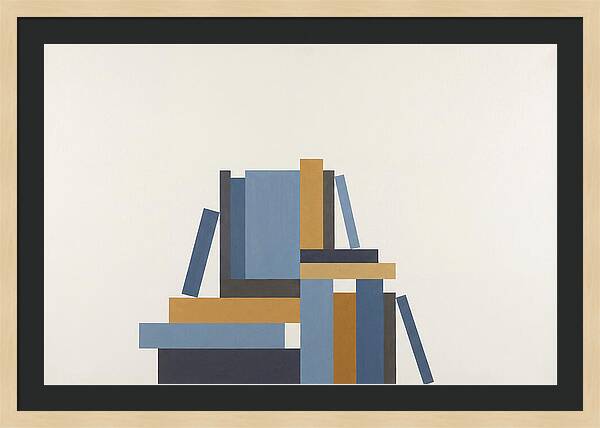Stacked Books Composition