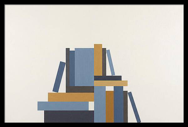 Stacked Books Composition