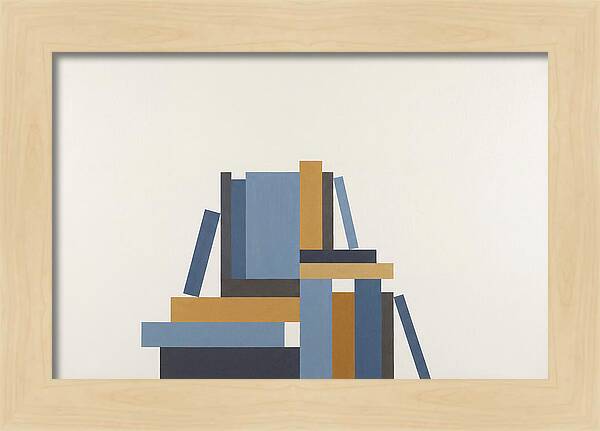 Stacked Books Composition