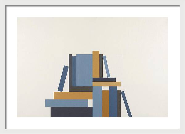 Stacked Books Composition