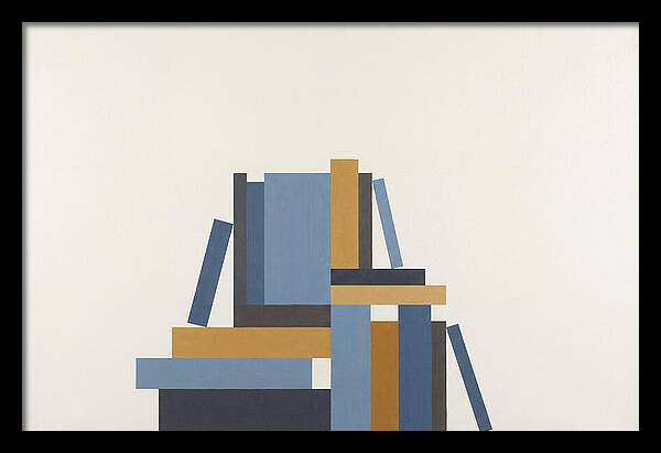 Stacked Books Composition