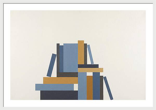 Stacked Books Composition