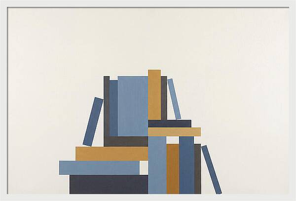 Stacked Books Composition
