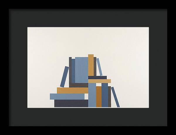 Stacked Books Composition