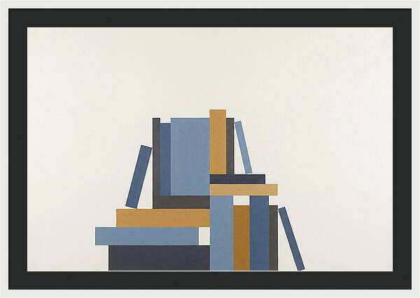 Stacked Books Composition