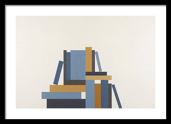 Stacked Books Composition