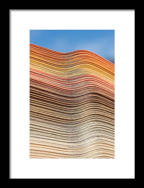 Stacked Paper Edge Abstract