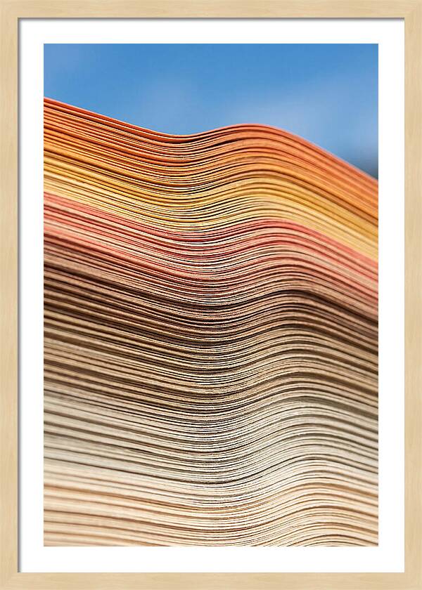 Stacked Paper Edge Abstract