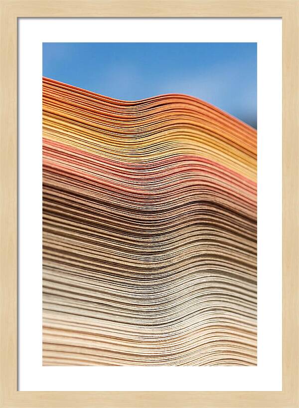 Stacked Paper Edge Abstract