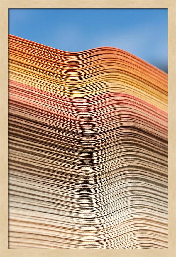 Stacked Paper Edge Abstract