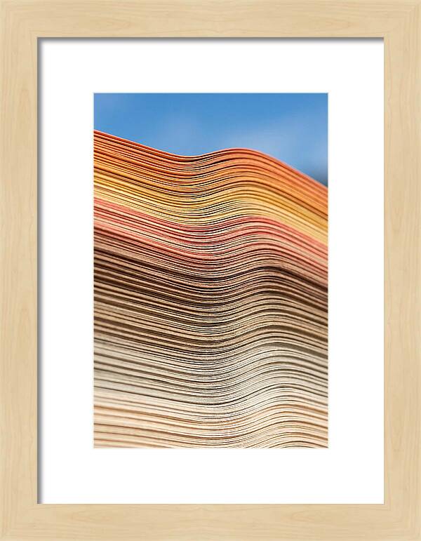 Stacked Paper Edge Abstract