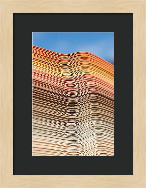 Stacked Paper Edge Abstract