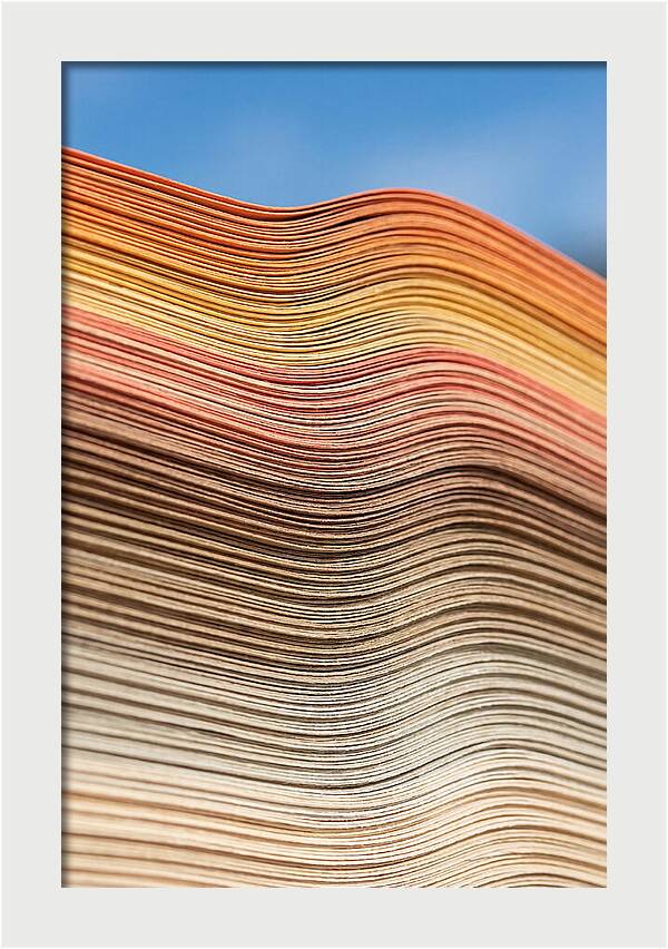 Stacked Paper Edge Abstract