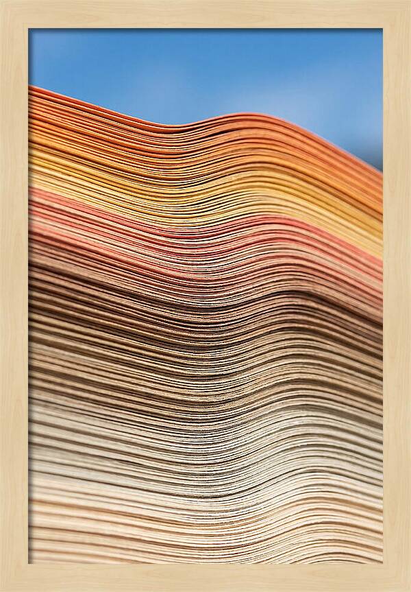 Stacked Paper Edge Abstract