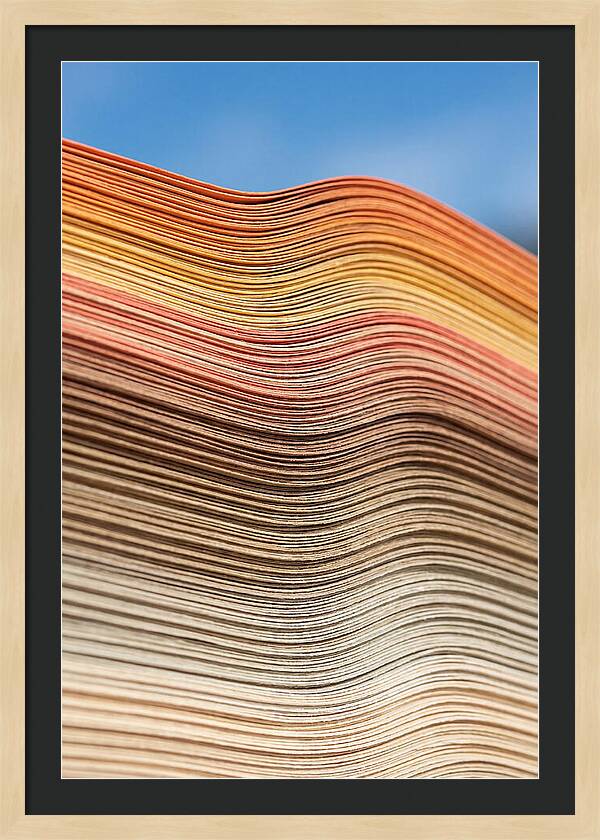 Stacked Paper Edge Abstract