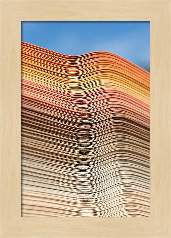 Stacked Paper Edge Abstract