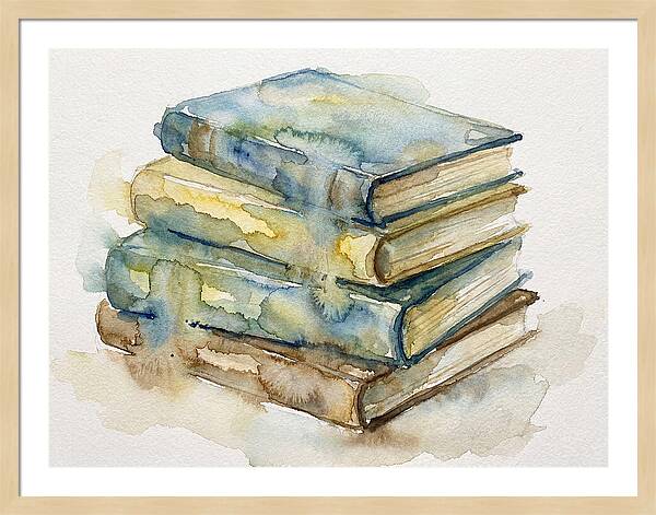 Stacked Vintage Books