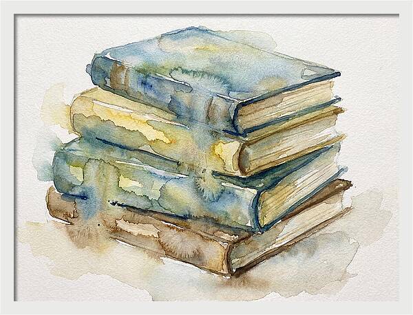 Stacked Vintage Books