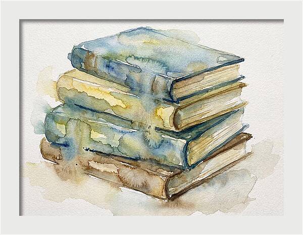 Stacked Vintage Books