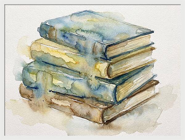 Stacked Vintage Books